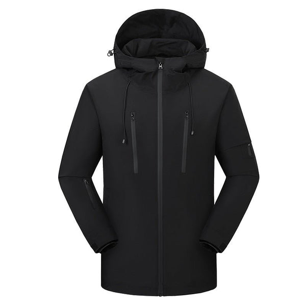Hooded Softshell Heated Jacket Waterproof Winter Coat – Sun