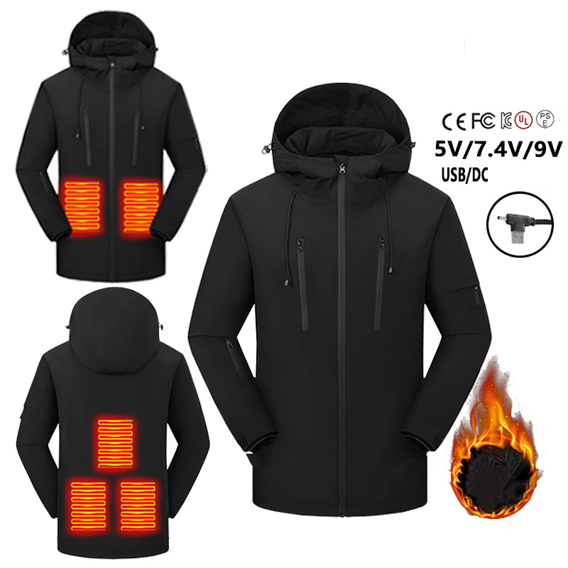 Hooded Softshell Heated Jacket - Sun Protection Clothing