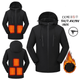 Hooded Softshell Heated Jacket - Sun Protection Clothing