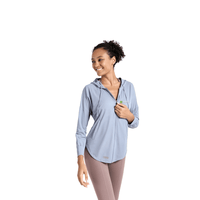 Hooded Zip Up Fitness Top - Sun Protection Clothing
