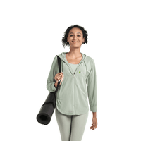 Hooded Zip Up Fitness Top - Sun Protection Clothing