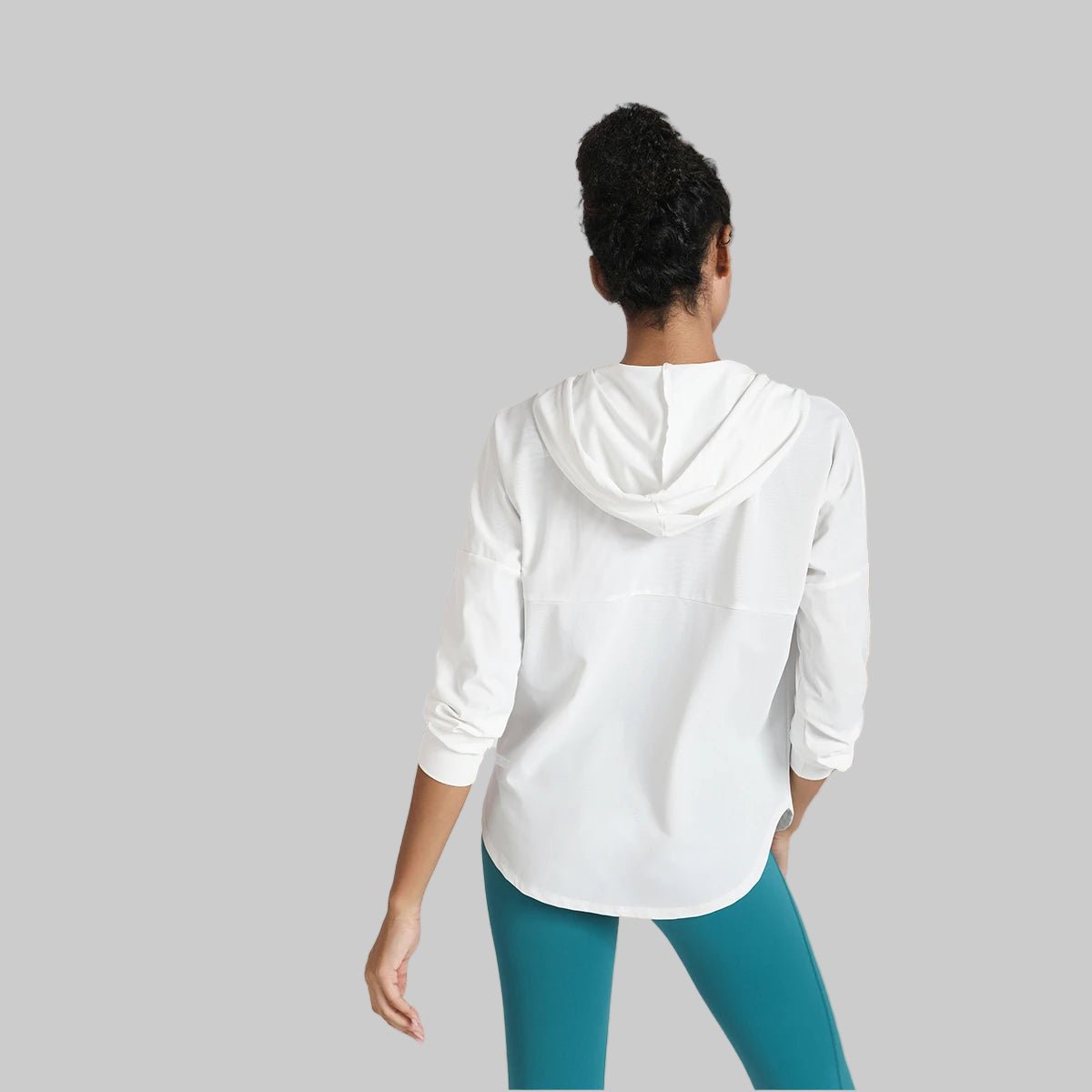 Hooded Zip Up Fitness Top - Sun Protection Clothing