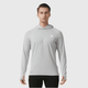 light gray Hooded UPF 100+ Sports Sweatshirt