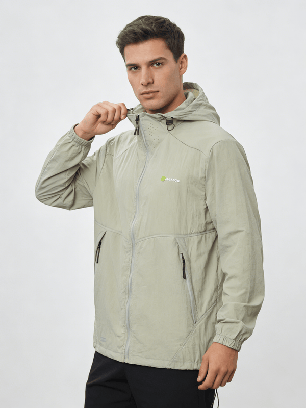 Men's Bean Lightweight Hiking Hoodie Jacket UPF 50+