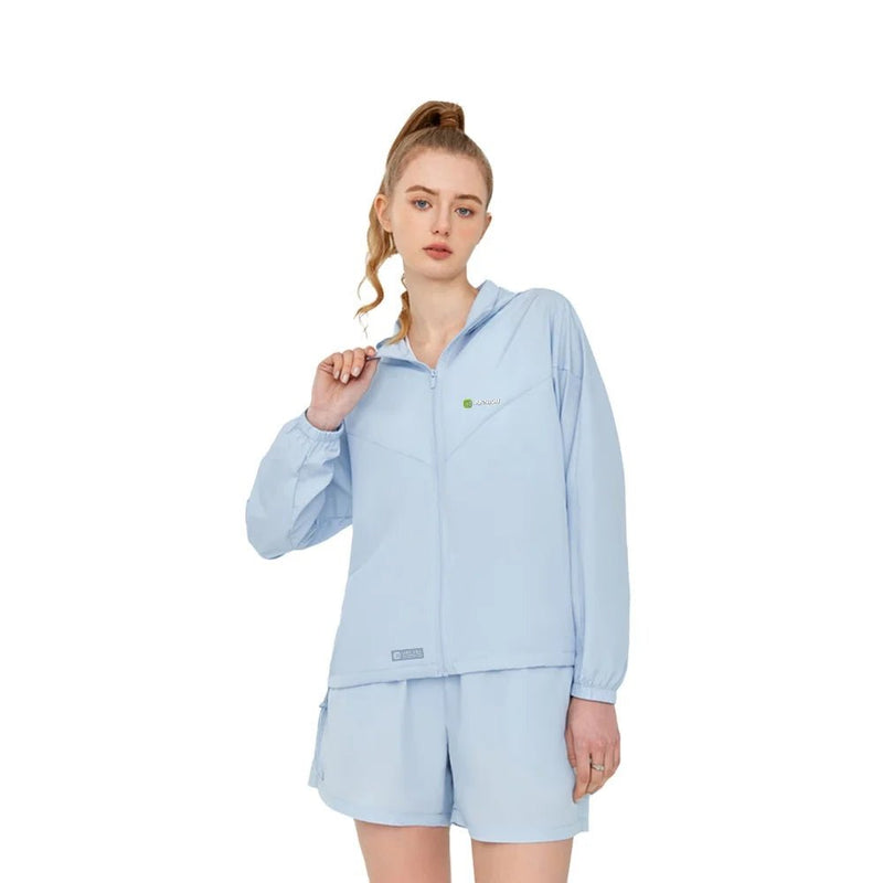 Lightweight Hooded Athletic Jacket UPF 50+ - Sun Protection Clothing