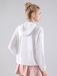 white back of Lightweight Hooded Athletic Jacket UPF 50+
