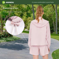 Lightweight Hooded Athletic Jacket UPF 50+ - Sun Protection Clothing