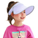Kids light purple Long Visor UV Sun Protection Hat 