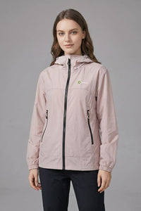 womens Light Pink Loose Fit Jacket UPF 100+