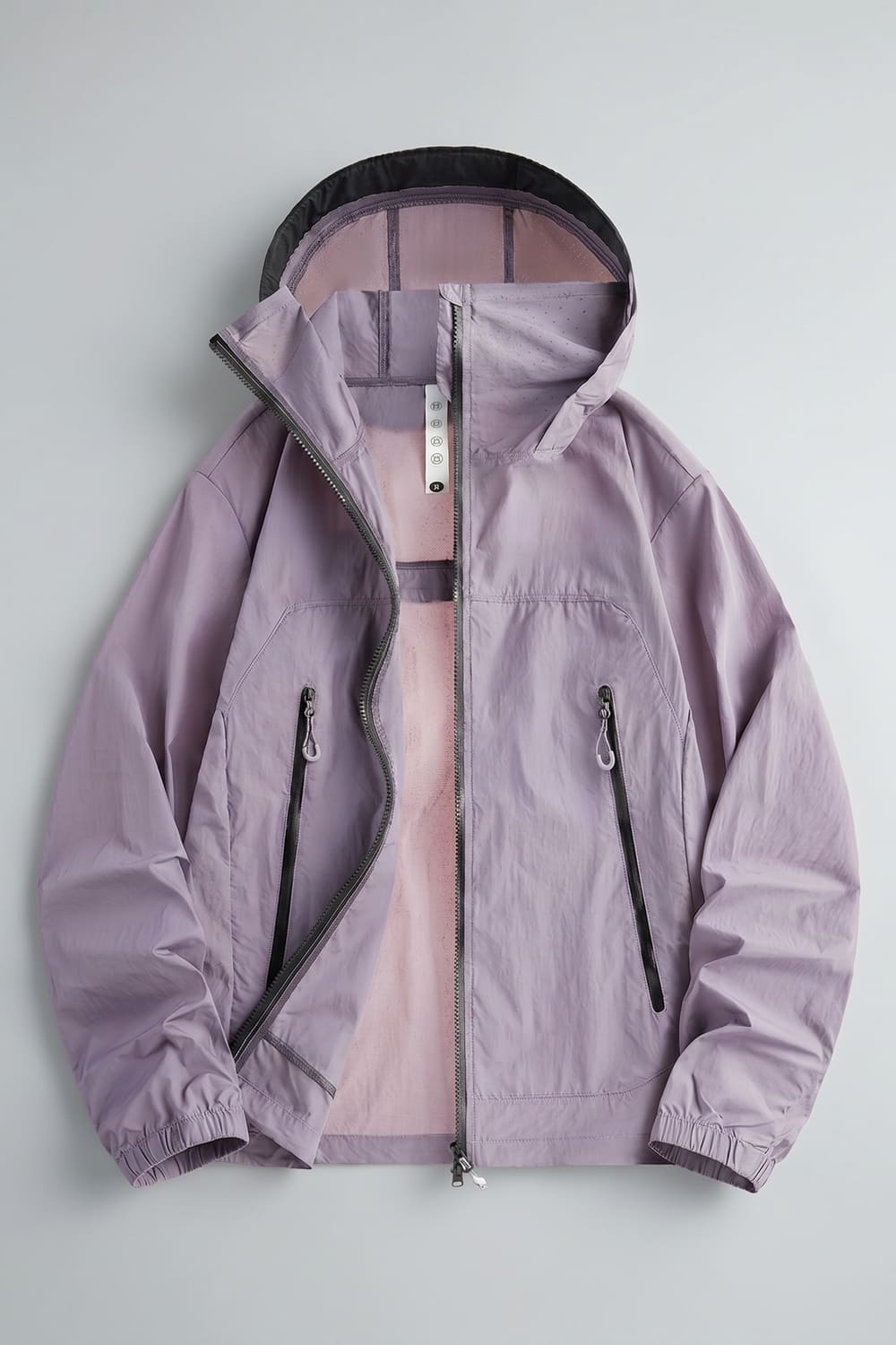 womens Light Purple Loose Fit Jacket
