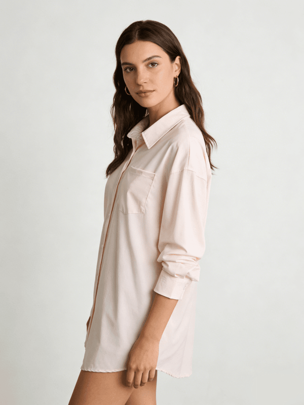 pink Loose Fit UV Protection Shirt