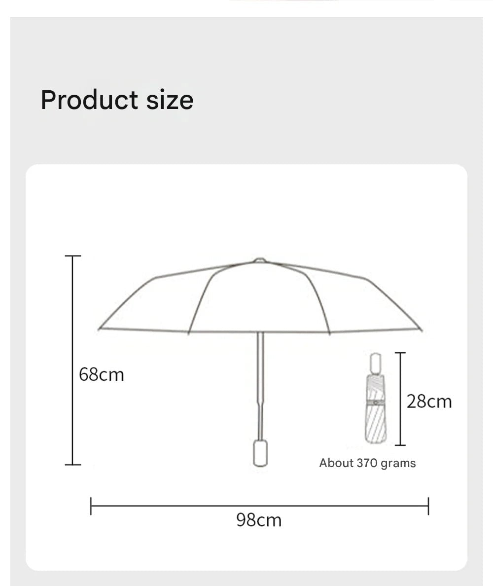 Luxury Compact Travel Umbrella - Sun Protection Clothing