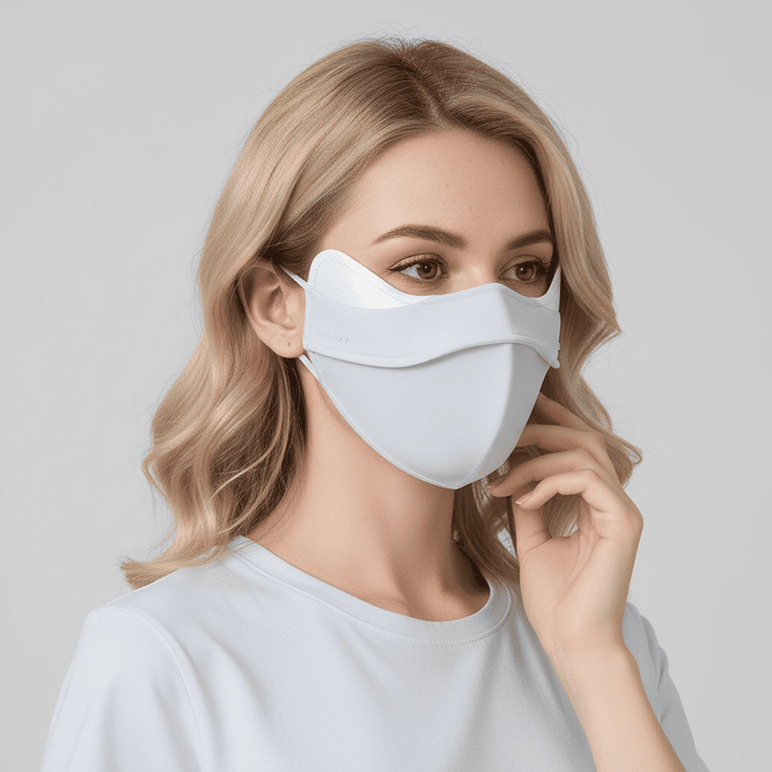 Gray Lycra UV Face Mask