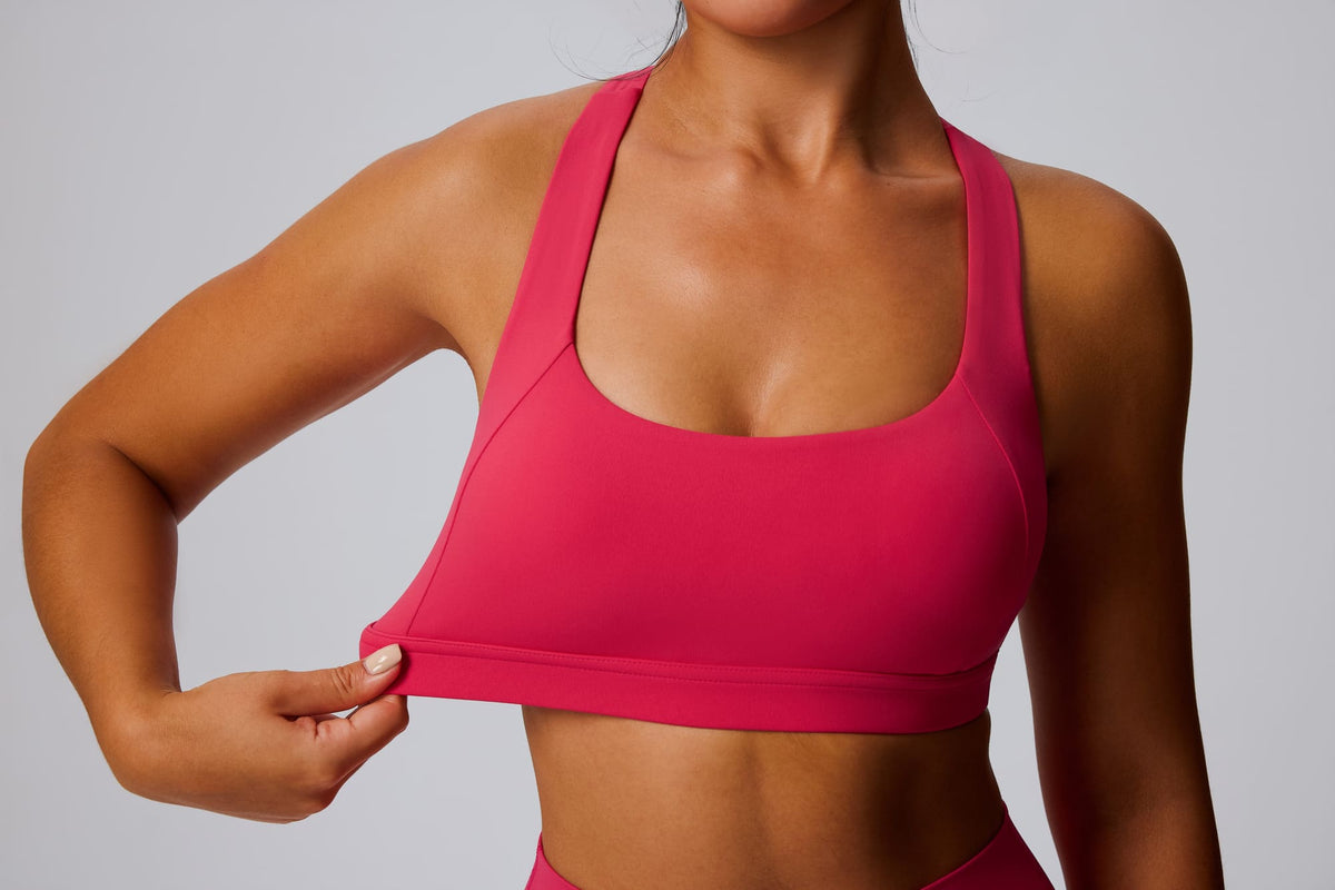 Red UPF 50+ Sports Bra