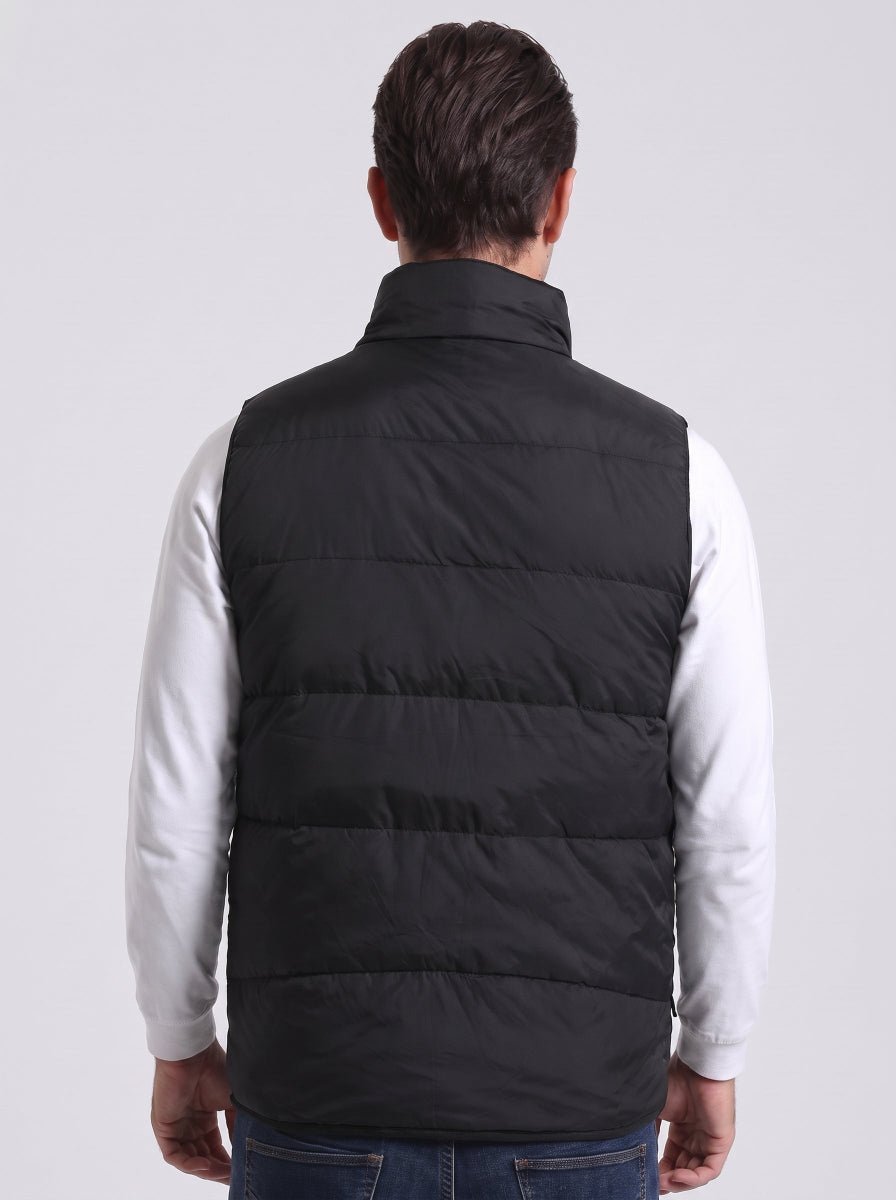 #black Men Duck Down Heated Gilet