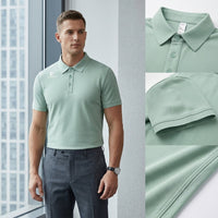 Azure Green Men's Golf Polo Shirt UPF 50+