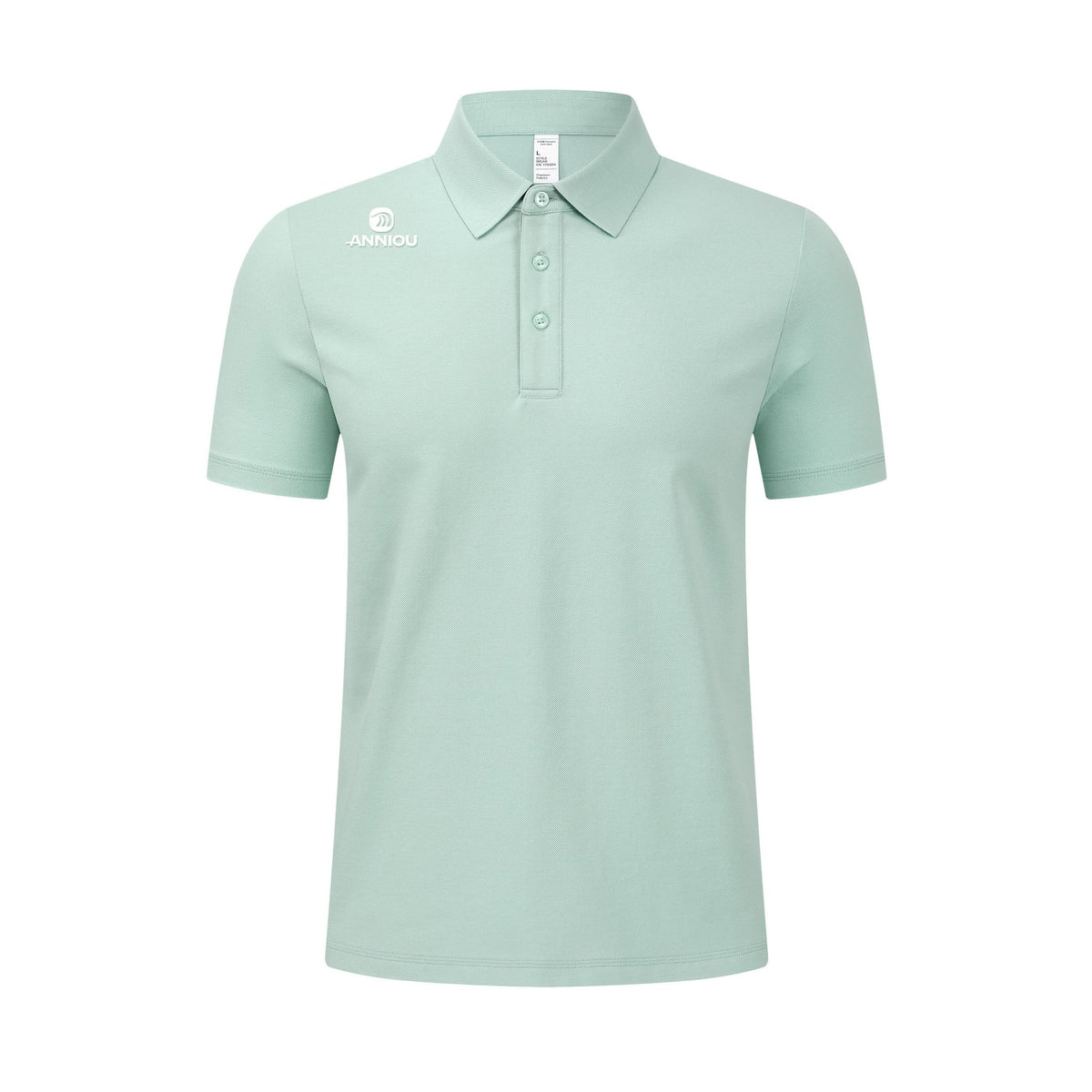 Men's Azure Green Golf Polo Shirt UPF 50+