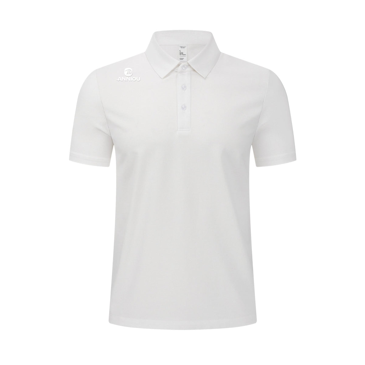 Men's white Golf Polo Shirt UPF 50+