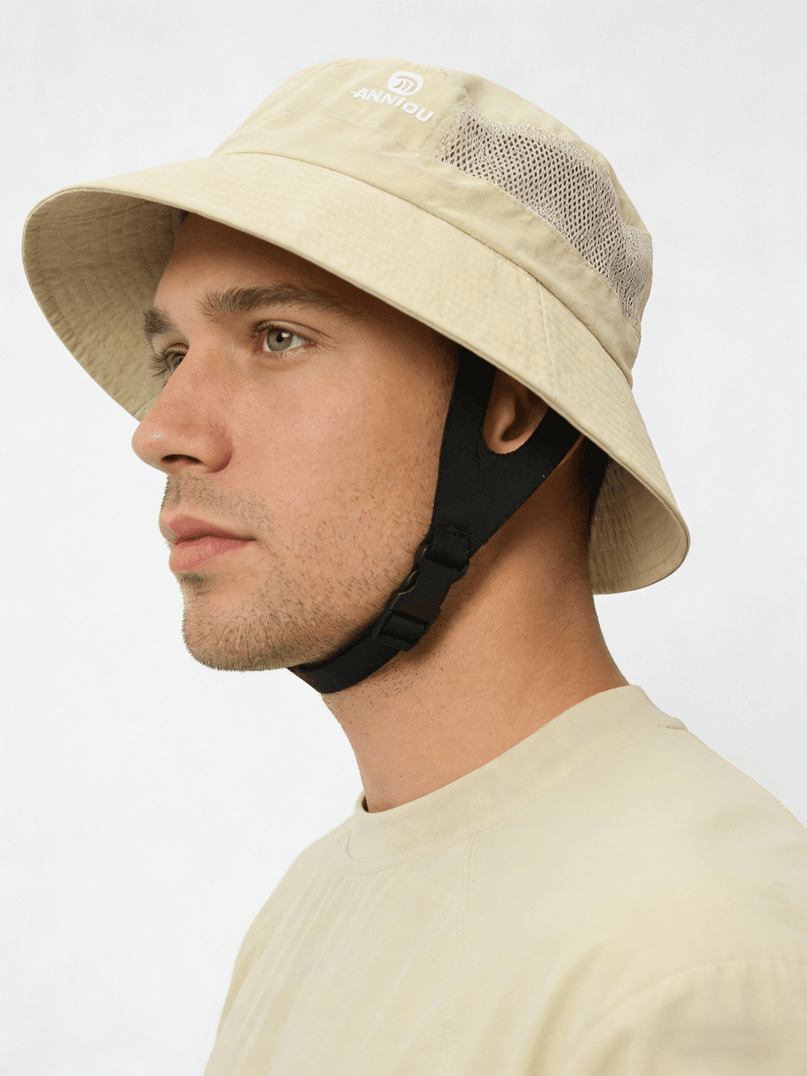 men Khaki Surf Bucket Hat UPF 50+