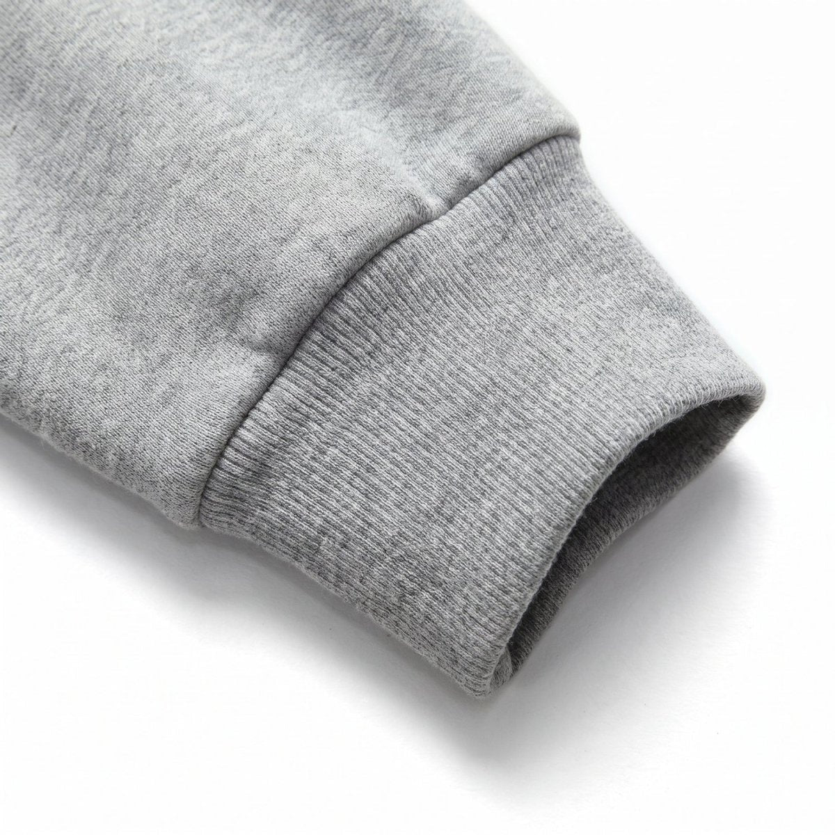 cuff details of #LightGrey Heated Full Zip Hoodie