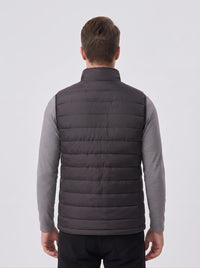 Rear of Men's Black Classic Heated Gilet