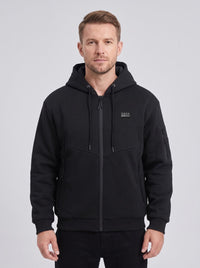 electric heated hoodie men in #black