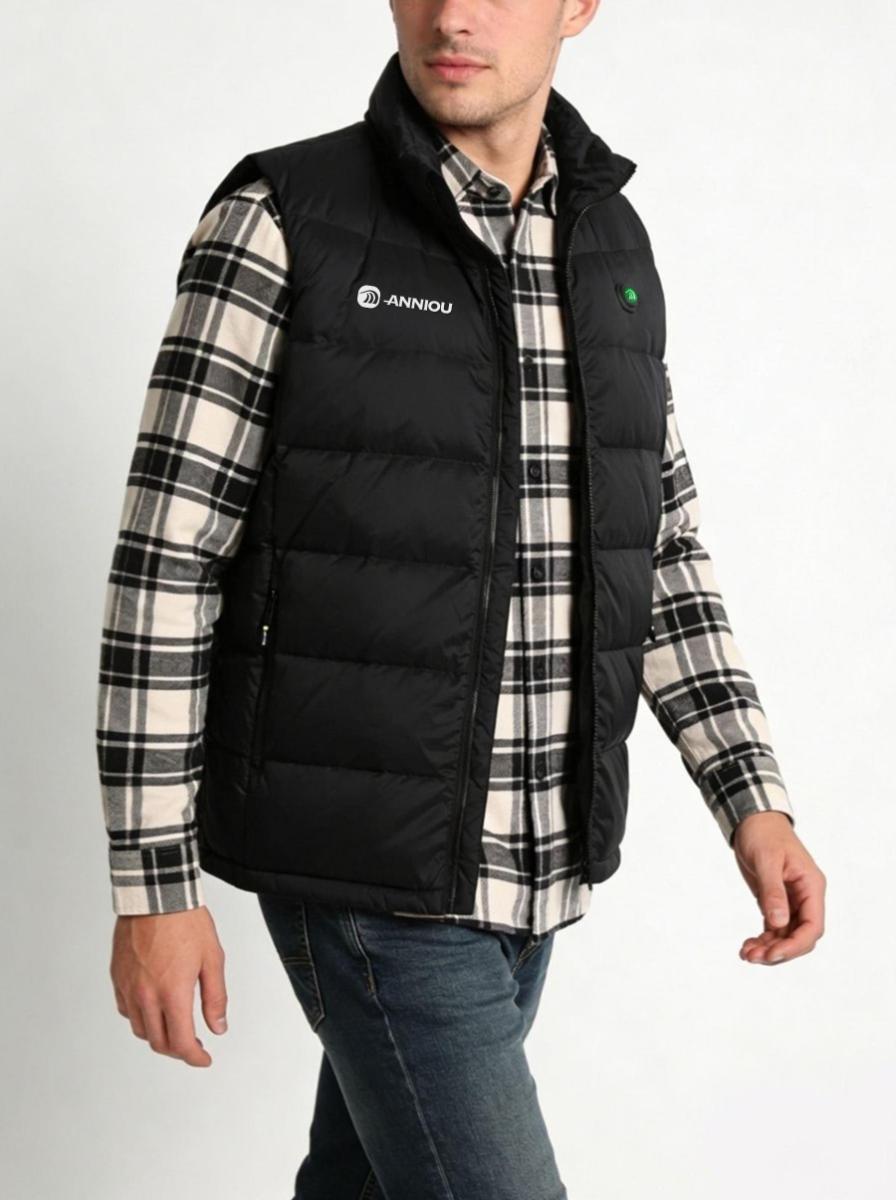 Men's black Classic Heated Gilet Sleeveless