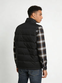 Men's black Classic Heated Gilet from the back