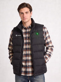 #black mens classic heated vest