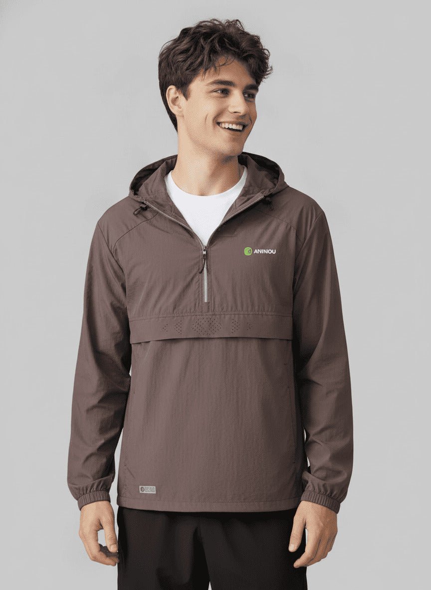 Mens Brown Cooling UV Jacket