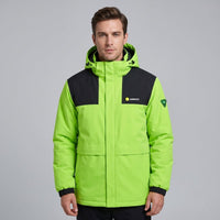 #Fluorescentgreen Men’s Heated Hooded Softshell Jacket