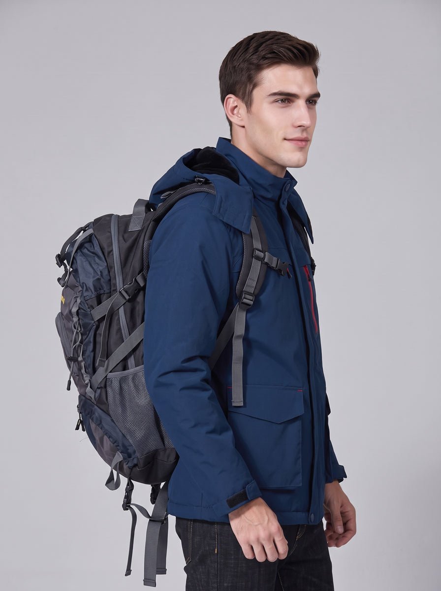 #Navy Heated Outdoor Jacket