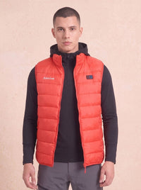 Men's Red Heated Puffer Vest