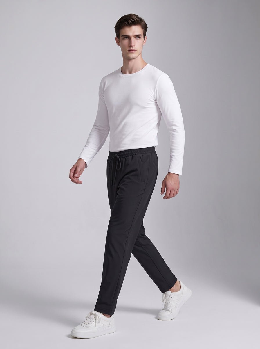 Mens #Black Heated Sweatpants