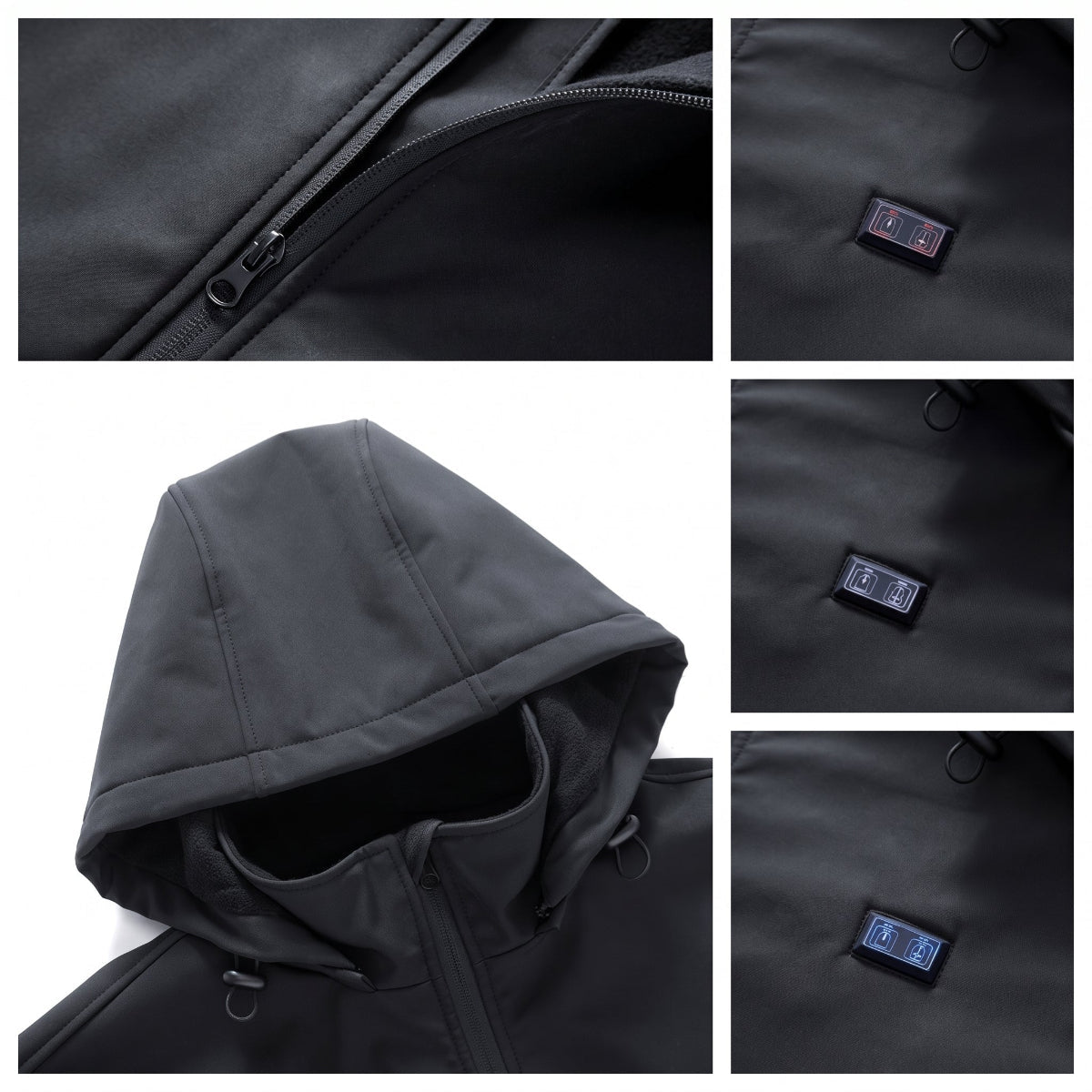 Adjustable Temperature Heated Softshell Coat
