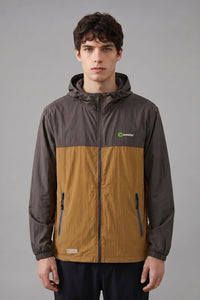 Mens brown and orange UV jacket by Anniou