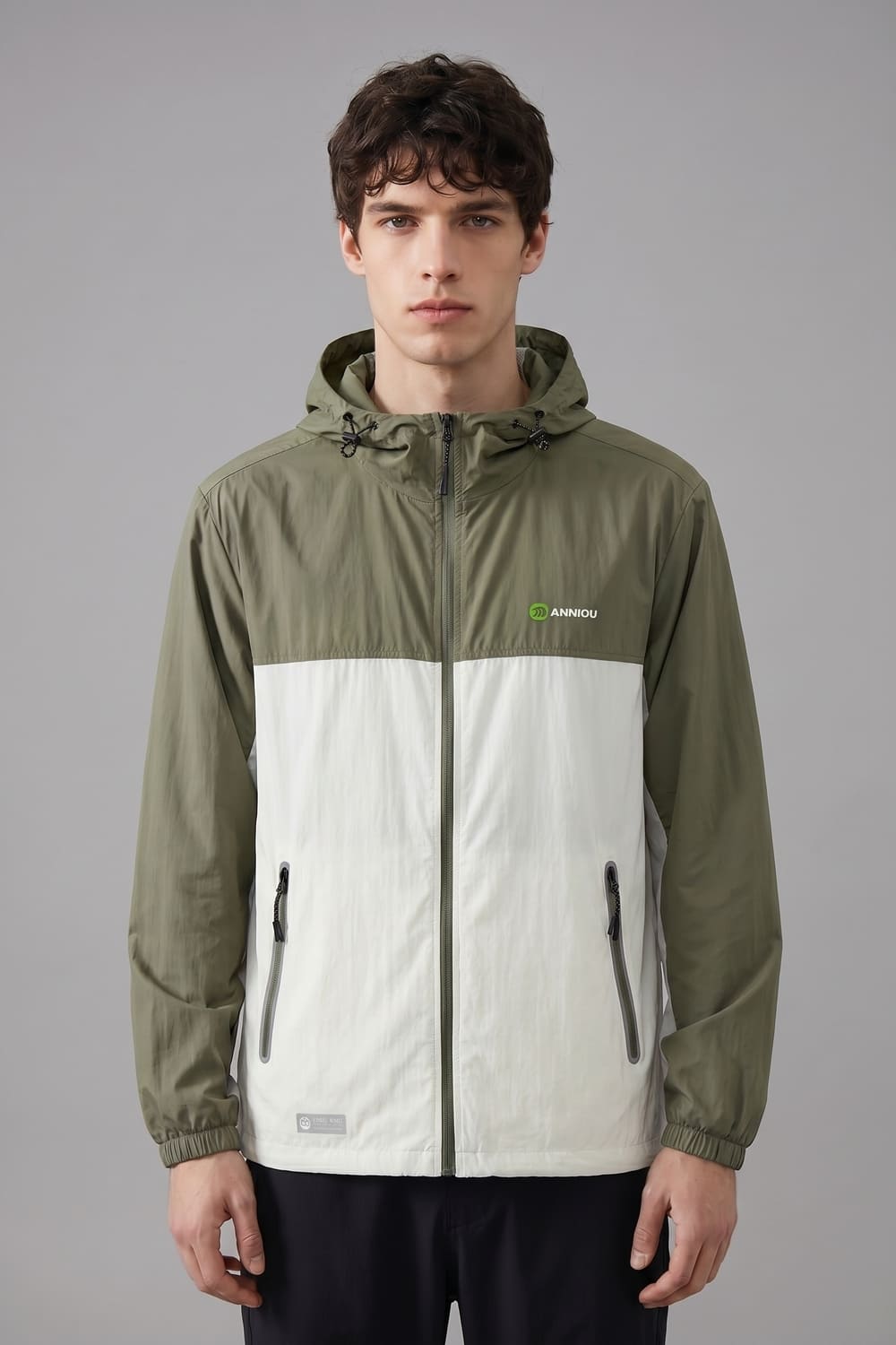 Mens dark green uv jacket