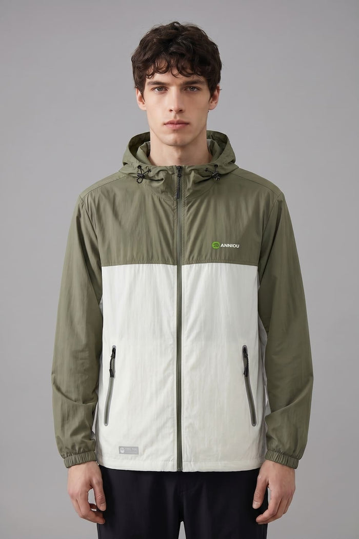 Mens dark green uv jacket