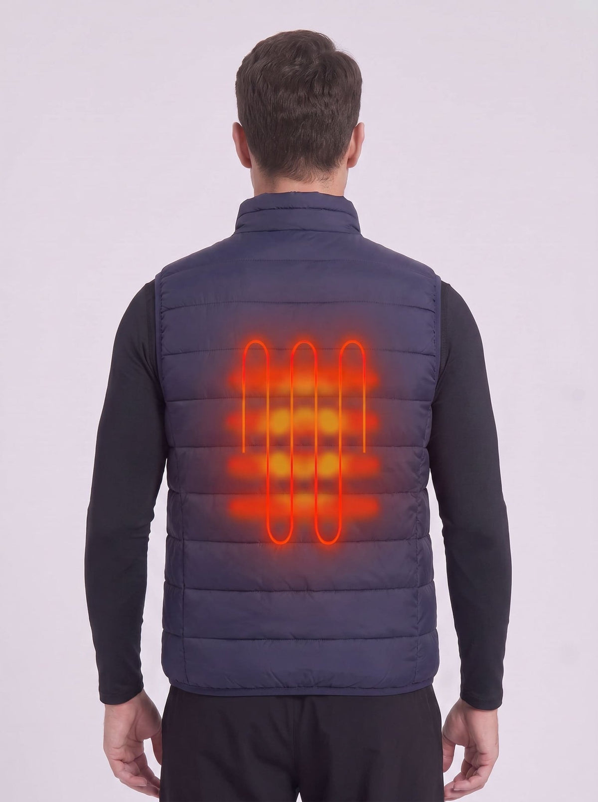 Men's Navy Heated Gilet