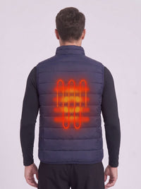 Men's Navy Heated Gilet