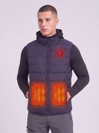 Men's Navy Heated Gilet with two heat zones