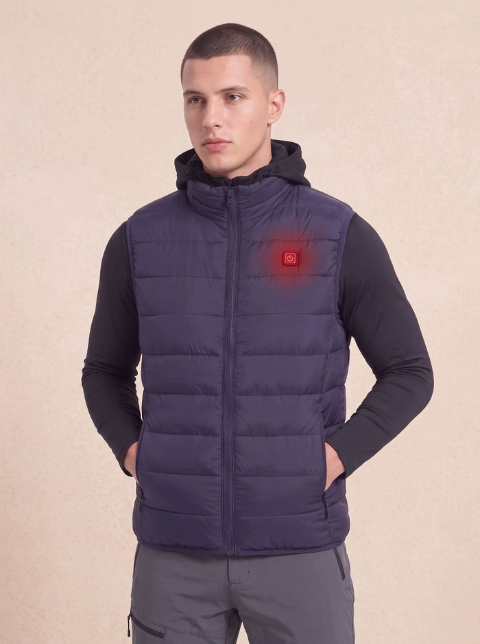 Men's Navy Heated Gilet
