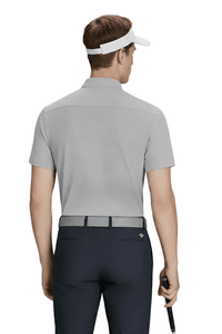 Back of Men's Grey Quick-drying Golf Polo