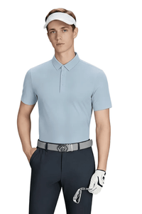 Men's Light blue Quick-drying Golf Polo
