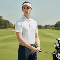 Men's Sunscreen Cooling Golf Polo Shirt - Outdoor Photos