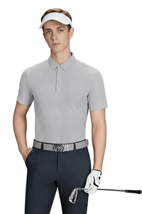 Men's Grey Quick-drying Golf Polo