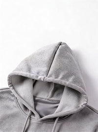 hood detail of #grey Single Control Heated Hoodie
