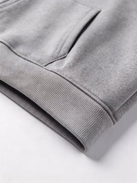 hem detail of #grey 5 area Heated Hoodie