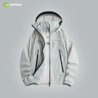 Light Silver Grey UPF 100+ Hooded Jacket