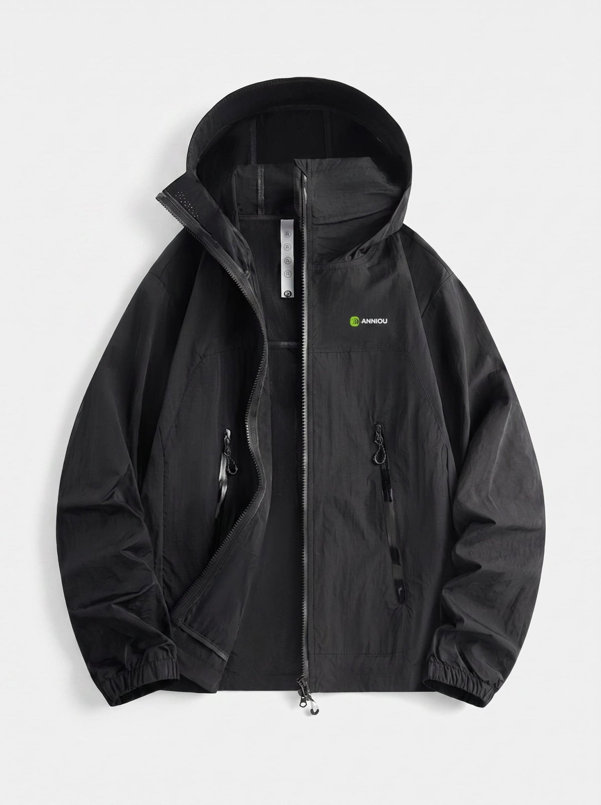 Men‘s Black UPF50+ Hooded Jacket